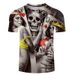 3D Men's T-shirt Dark Skull Digital Printed Short Sleeve Top_viptrois.com