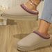 Winter new cashmere warm thick bottom heelless Baotuo hair half slipper cotton shoes_viptrois.com