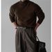 Pure White Stretch Half Turtleneck Base Sweater For Men, Thin Lightweight, Mature And Simple, Skin-Friendly, Comfortable,_viptrois.com