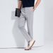 Men's Summer Slim Fit Stretch Dress Pants - Lightweight Breathable Office & Casual Trousers With Comfortable Elastic Waistband_viptrois.com