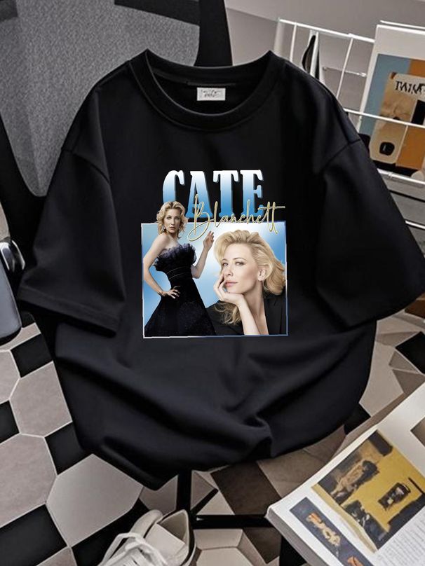 Cate Blanchett Style For Fans T Shirt Crew SweaT And Hooded Vintage Homage Thicthinhichthoi Store Stretched Soft Top For Everyday Wear Homme_viptrois.com