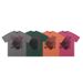 Summer New American Style Trendy Abstract Print Loose Cotton Short Sleeve T-Shirt Unisex Ins Trend_viptrois.com