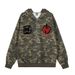 American Style Camouflage Hooded Sweatshirt Spring Autumn Men's Trendy High Street Flocked Embroidery Half-Zip Cardigan_viptrois.com