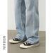 Men's Clothing Denim Retro Washed Blue Ripped Jeans Men's Simple And Versatile Loose Wide Leg Trousers_viptrois.com