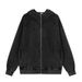 American Style Deconstructed Patchwork Cardigan Sweatshirt Unisex Autumn Trendy Loose BF Couple Versatile Hoodie Jacket_viptrois.com