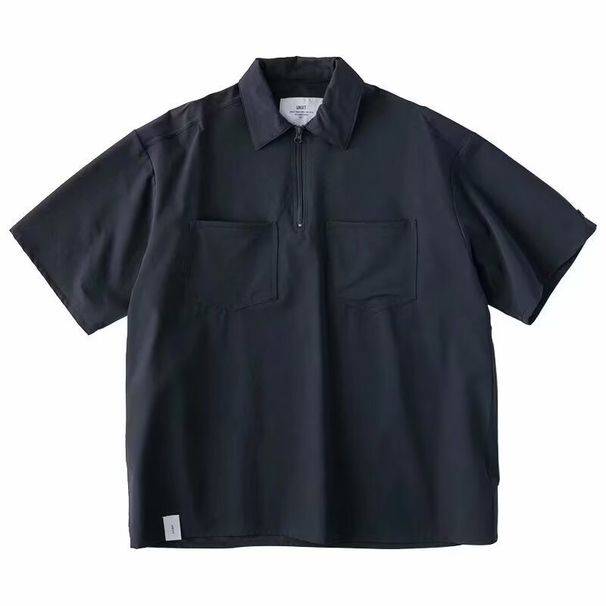 Men's Clothing Summer Thin Loose Workwear Short Sleeved Shirt Half Sleeved Functional Polo Shirt_viptrois.com