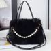 Women's Bags High End Autumn And Winter New Fox Plush High Value Crossbody Bag With Large Capacity, Simple And Versatile Style_viptrois.com