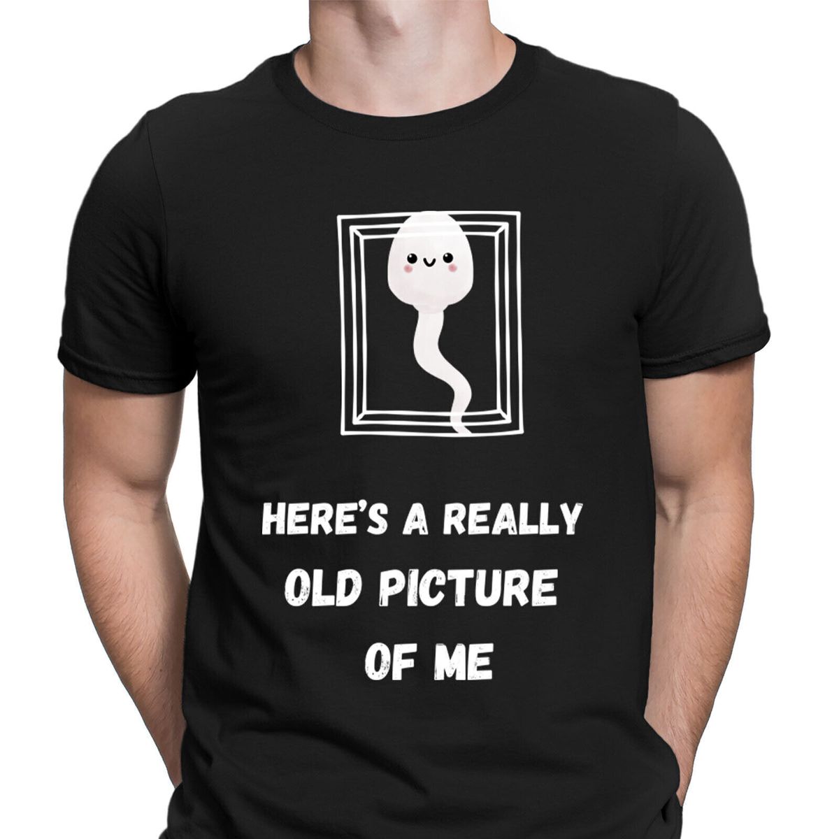 Heres A Really Old Picture Of Me Funny Sarcastic Humor Meme Joke Mens T-Shirt Mens Womens Tees Top#D6_viptrois.com