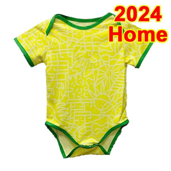 2024 BrAZiL Baby Clothes Soccer Jerseys National Team RICHARLISON VINI JR DANILO BREMER L.PAQUETA Home Away Football_viptrois.com