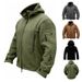 Cross-border Men's Outdoor Thermal Liner Fleece Jacket Men's Cold-proof Jacket Trench Hat Jacket Solid Color Hooded Jacket_viptrois.com