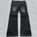 Men's Clothing Retro Double Waist Tie Flared Jeans Street Washed Old Hole Mopping Pants_viptrois.com