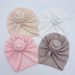 Solid Donut Turban Baby Girl Cap Winter Warm Infant Hat Elastic Child Newborn Head Wraps Turbans Headbands Baby Hair Accessories_viptrois.com