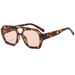 Men's Sunglasses New Double Beam Irregular Large Frame Sunglasses Polygonal Fashion Personality Sunglasses Simple Advanced Flat Mirror_viptrois.com