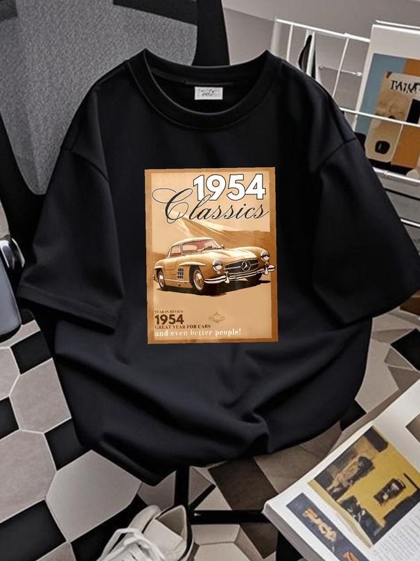 70th Birthday T Shirt Born In 1954 Classic Gullwing Funny Comfort Colors Soft Top For Everyday Wear Designer Clothes Stretched Comfortable_viptrois.com
