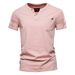 Summer Leisure Fashion Trend Sports Slim Fit Pure Cotton Pocket Men's T-Shirt Short Sleeve_viptrois.com
