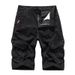 Men's Clothing Summer Trend Solid Color Overalls Shorts Men Loose Casual Pants Men Straight Leg All Match Six Point Sports Pants_viptrois.com