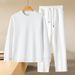 Men's Cotton Sweatshirt & Sweatpants Set – Casual Round Neck Two-Piece Outfit (Grey/Black/Blue, M-5XL)_viptrois.com