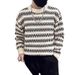 Striped Knit Sweater For Autumn And Winter Round Neck Base, Paired With A Teenage Sweater Underneath_viptrois.com