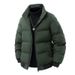 Men's Clothing Cotton Coat Men's Slim Fit Winter Hooded Cotton Jacket - Stylish Casual Warm Coat For Cold Weather (Black, Khaki, Red, Army Green)_viptrois.com