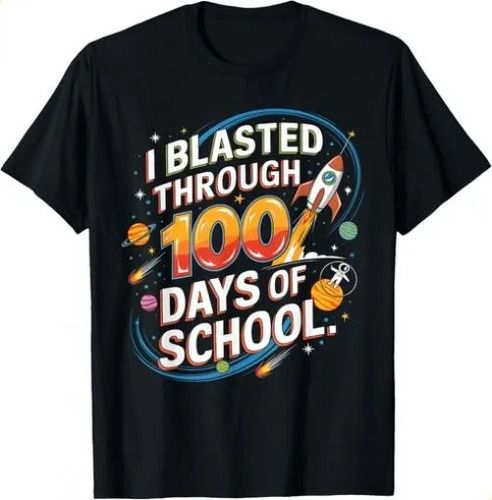 T-shirti Blasted Through 100 2026 Days Of School 100th Day Boys K_viptrois.com