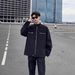 American Washed Canvas Jacket Men's Spring Trendy Brand Short Stand-up Collar Jacket Ruffian Handsome Couple_viptrois.com