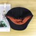 Beige Cotton Linen Forward Artistic Beret For Women Summer Autumn Thin Duckbill Cap Reversible Detective Hat Trendy_viptrois.com