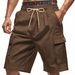 Men's Clothing Summer Men's Casual Corduroy Multi Pocket Workwear Shorts Trendy Shorts Men_viptrois.com