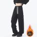 Retro Trendy Men's Pleated Drape Athletic Sweatpants Loose Fit Straight Leg Wide Leg Versatile Casual Pants Style_viptrois.com
