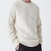 Round Neck Three Dimensional Plaid Sweater Casual Fashion Loose Knitted Solid Color Sweater Men's Knitted Sweater Style Optional_viptrois.com