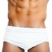 UXH Solid Color Swim Trunks Simple White Sports With Cup Padded Double Layer Beach Boxer Shorts_viptrois.com
