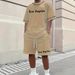 Men's Casual Short Sleeve Graphic T-Shirt Set - Breathable & Lightweight Summer Tee With 3D Print, Comfort Fit For Streetwear & Daily Wear_viptrois.com