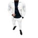 "Men's 2-Piece Casual Suit Set - Slim Fit Jacquard Blazer & Trousers, Lightweight Polyester, Office & Wedding Attire_viptrois.com