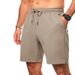 Men's Clothing Shorts Casual Elastic Waist Drawstring Five Point Shorts Summer Beach Vacation Shorts With Pockets_viptrois.com