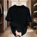 Loose Casual 2025 New Pure Cotton Short Sleeve Summer Men's And Women's T-Shirt Ins Round Neck Top_viptrois.com