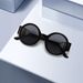 Women's Sunglasses Fashionable And Versatile Slim Round Sunglasses Retro Trend Modern Glasses T1402_viptrois.com