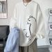 Hong Kong Style Men's Fleece Thickened Sweater Crew Neck Autumn Trendy Brand Loose Pullover Top Ins_viptrois.com