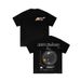 Cross Border Trendy Streetwear T Shirt For Men, Featuring A Sci Fi Planet Print On The Front And Back, Casual Black Short Sleeved Top._viptrois.com