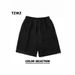 Men's Solid Color Straight Leg Shorts Vibe Street Basic Summer Outerwear Cool Hip Hop Five Point Sports Pants_viptrois.com