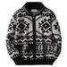 Pulse Autumn Winter Clothing Foreign Trade Cross-Border Vintage Jacquard Knit Men's Jacket Long Sleeve Zipper Cardigan Sweater_viptrois.com