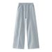 Men's Clothing Niche High End Heavy Wide Leg Sweatpants Autumn And Winter Loose Straight Gray Sports Casual Pants_viptrois.com