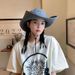 Summer Sun Protection Hiking Fisherman Women, Outdoor Wide Brim Fishing Hat, Sunshade Trekking, Western Style Large Head_viptrois.com