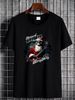 Eternal Spirit Santa Skull Christmas Rock Guitar Mens Cotton T Shirt Top Summer Unisex Top For Everyday Wear Homme Versatile Comfortable Stylish_viptrois.com