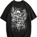 Men's Clothing Men's Gothic T Shirt Skull Print Short Sleeve Street Style T Shirt_viptrois.com