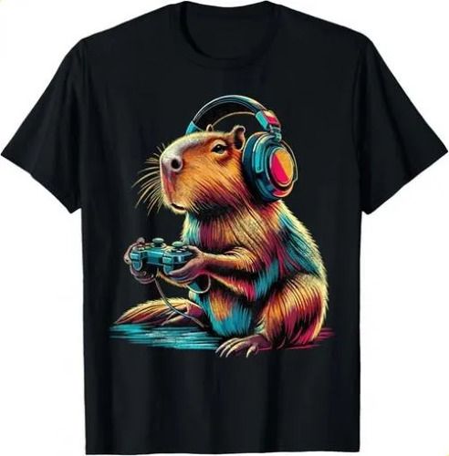 T-shirtcapybara Funny Video Games Capybara 2026 T-shirt Gift Unis_viptrois.com