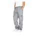 Men's Clothing Sweatpants Sports Casual Plus Velvet Trousers Multi Pocket Drawstring Workwear Sweatpants Leather Standard Trousers_viptrois.com