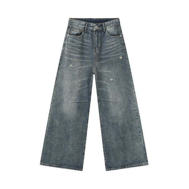 Men's Clothing High Street Destroyed Style Ripped Mopping Washed Jeans_viptrois.com