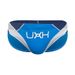 UXH Men's Color Block Sexy Sports Fitness Quick-Dry Triangle With Visible Stitching Fashion Swim Trunks_viptrois.com