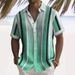 3D coconut tree printed Hawaiian short sleeved for summer men's oversized vacation beach shirt_viptrois.com
