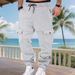 Men's Heavyweight Fleece-Lined Cargo Joggers – Winter Relaxed Fit Drawstring Pants With Multiple Pockets (100% Polyester)_viptrois.com