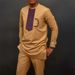 Men's Clothing Ethnic Style Patchwork Men's Casual Pocket Suit Traditional Dashiki_viptrois.com